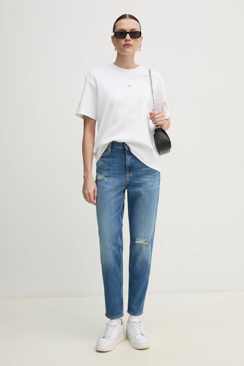Футболка Calvin Klein Jeans жіноча колір білий J20J225247