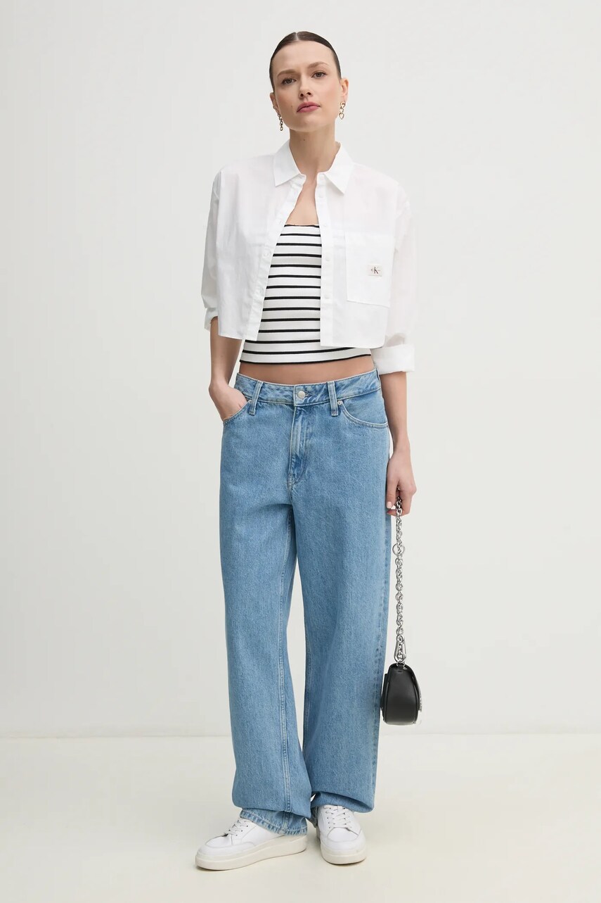 Топ Calvin Klein Jeans жіночий колір білий J20J225310