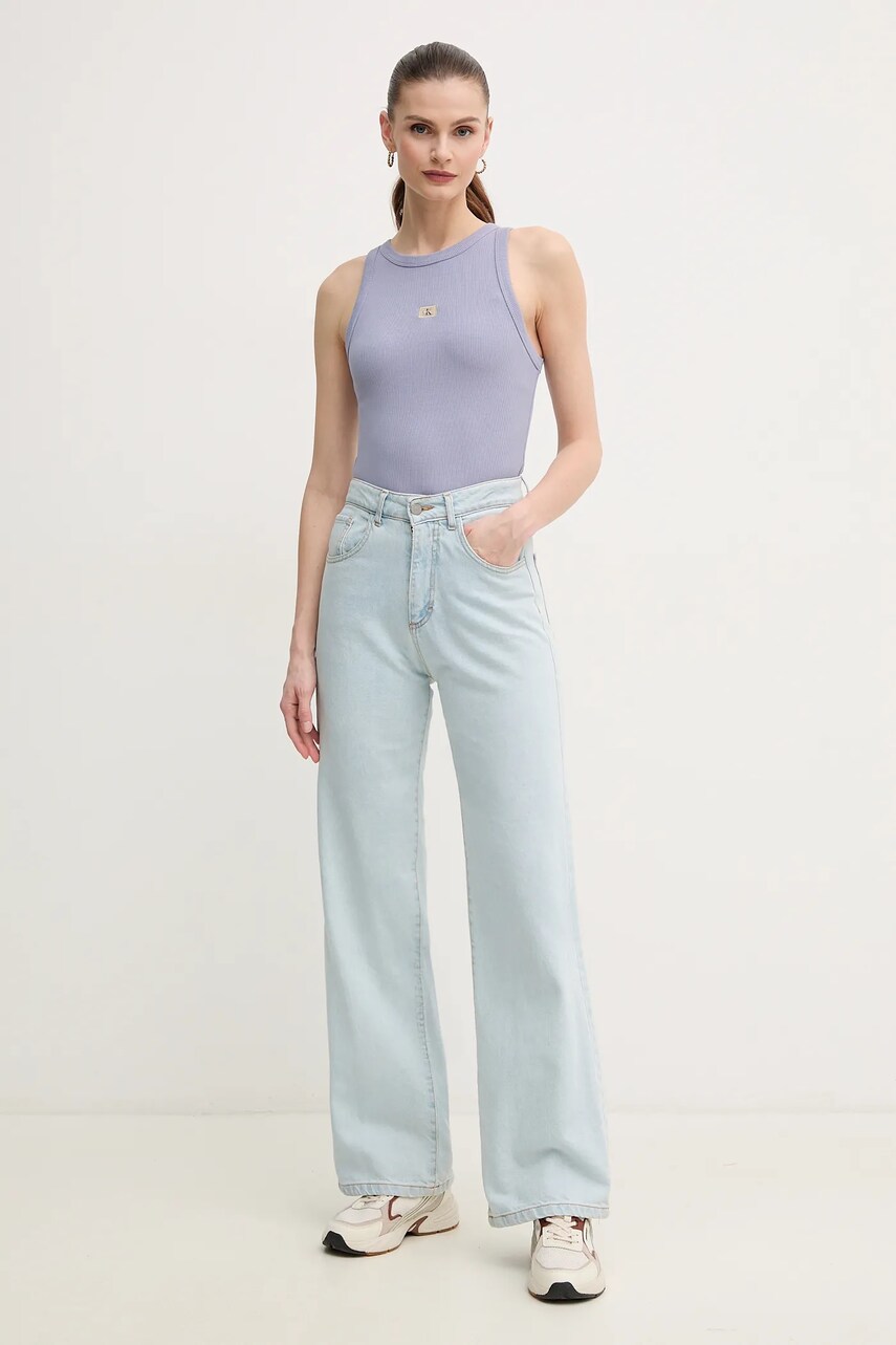 Топ Calvin Klein Jeans колір фіолетовий J20J225311