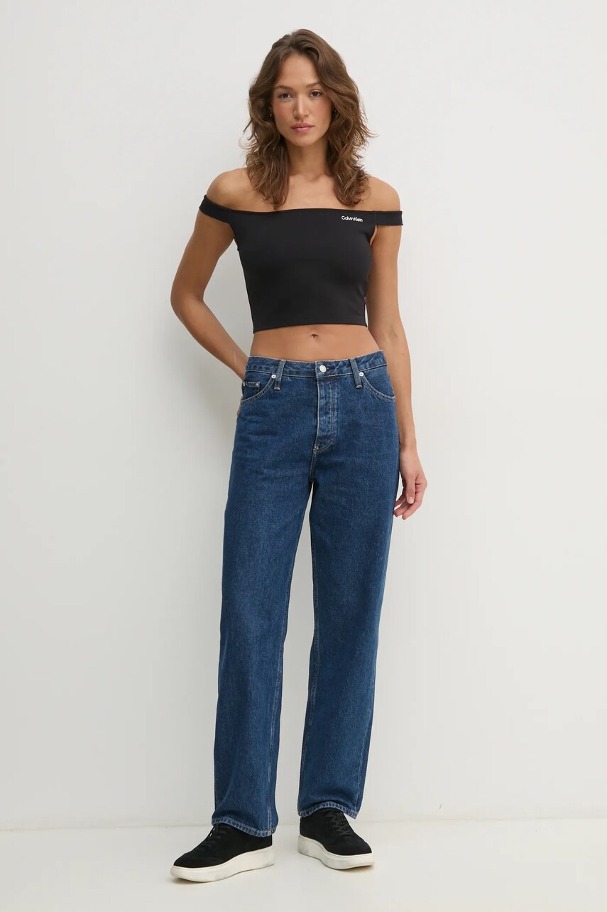 Топ Calvin Klein Jeans колір чорний J20J225542