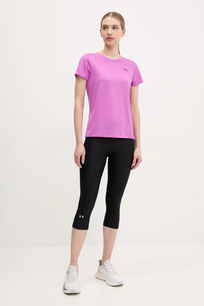 Тренувальна футболка Puma Train All Day Essentials колір фіолетовий 527177