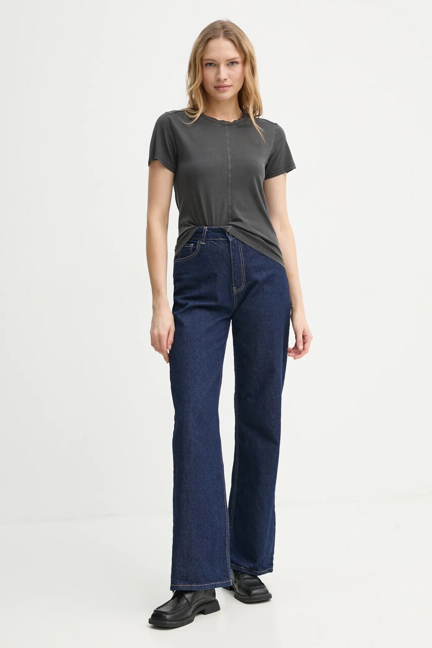 Бавовняна футболка G-Star Raw жіноча колір сірий D24499-B059