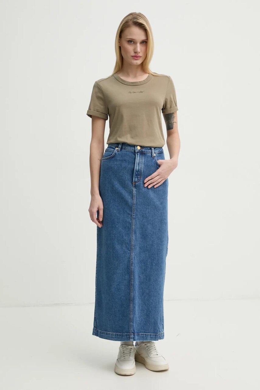 Бавовняна футболка G-Star Raw жіноча колір зелений D26069-D975