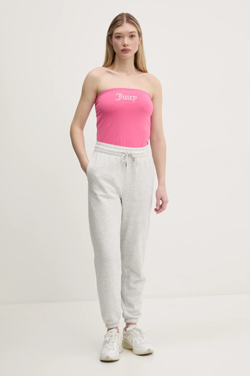 Топ Juicy Couture JERSEY BABEY BANDEAU колір рожевий JCWCT23310