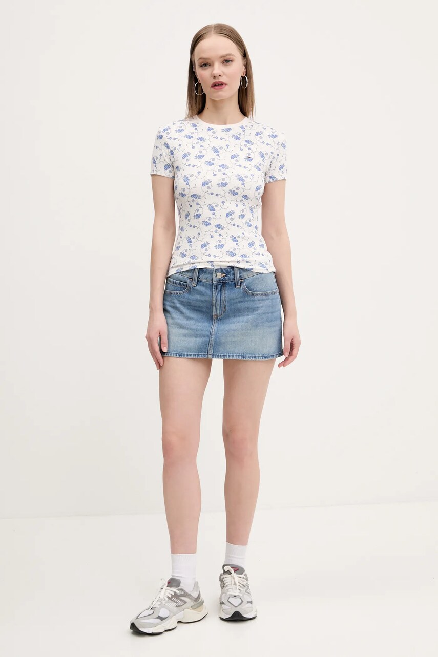 Футболка Tommy Jeans жіноча колір бежевий DW0DW20625
