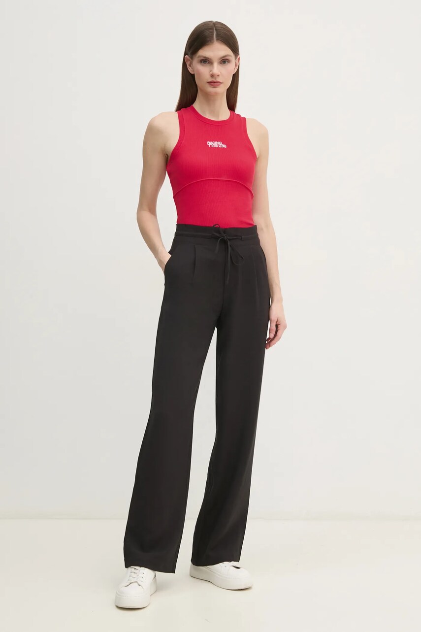 Топ Red Bull Racing x Pepe Jeans LOGO RIB TANK жіночий колір червоний RL500011