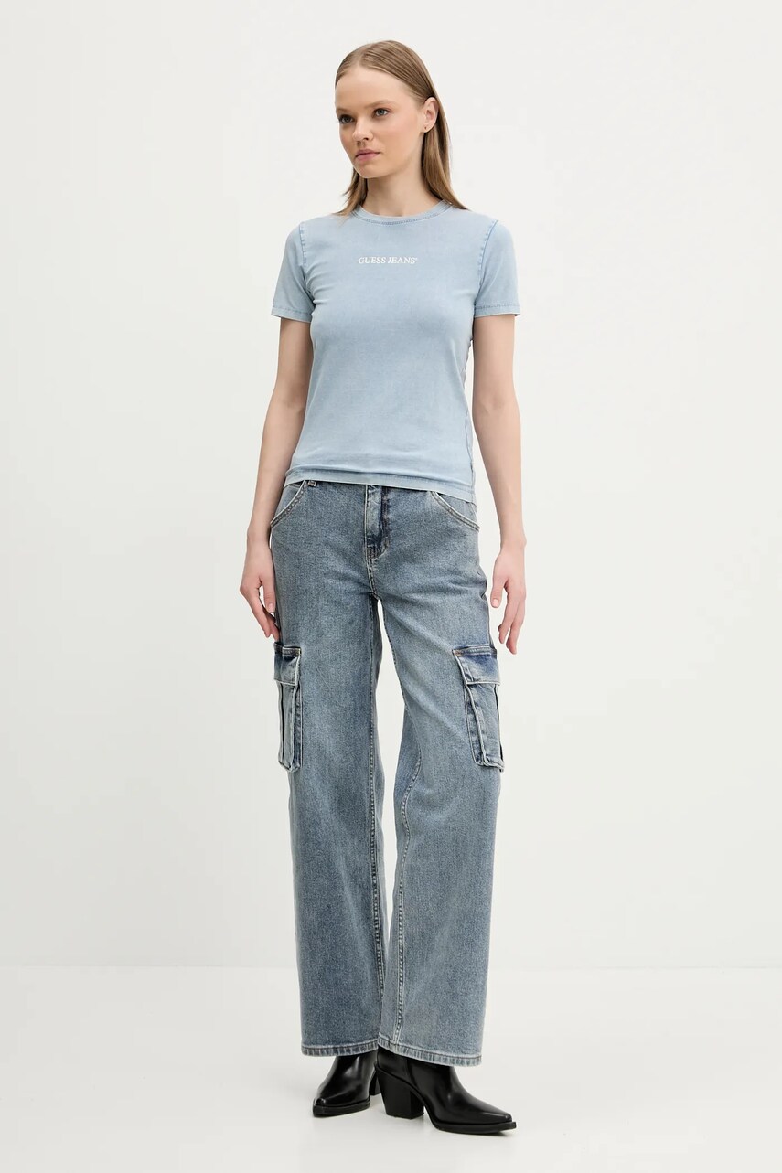 Бавовняна футболка Guess Jeans жіноча  W5GI41 KCTL1