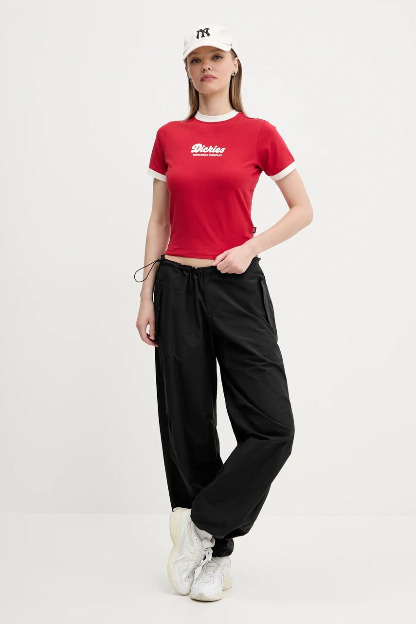 Футболка Dickies жіноча колір червоний DK0A4Z8I0ER1