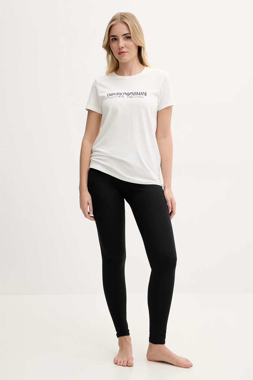 Футболка лаунж Emporio Armani Underwear жіноча колір бежевий EW000408 AF10881