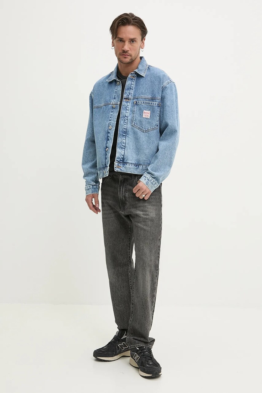 Футболка Tommy Jeans чоловіча колір сірий однотонна DM0DM20363