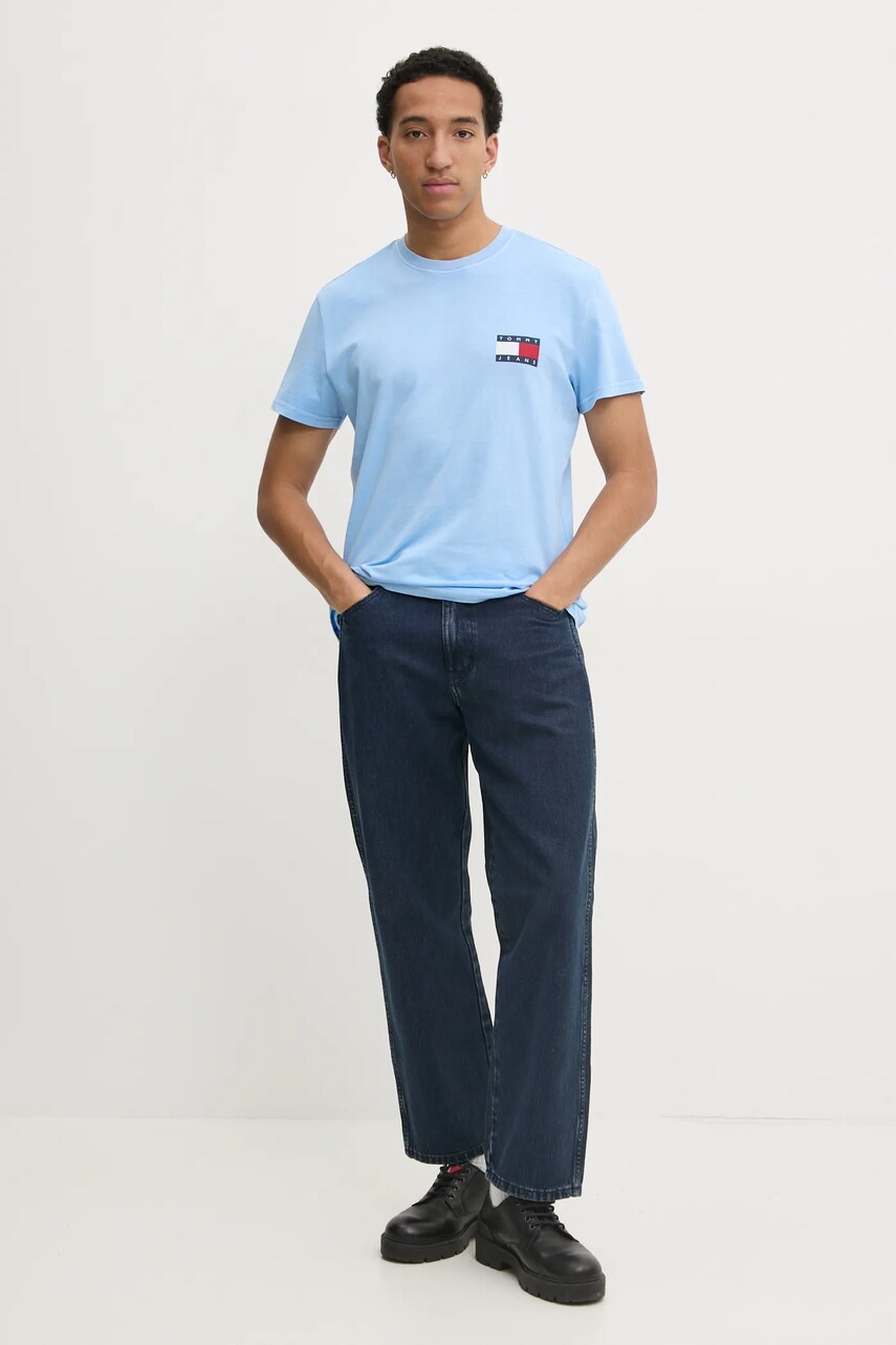 Футболка Tommy Jeans чоловіча з принтом DM0DM20346