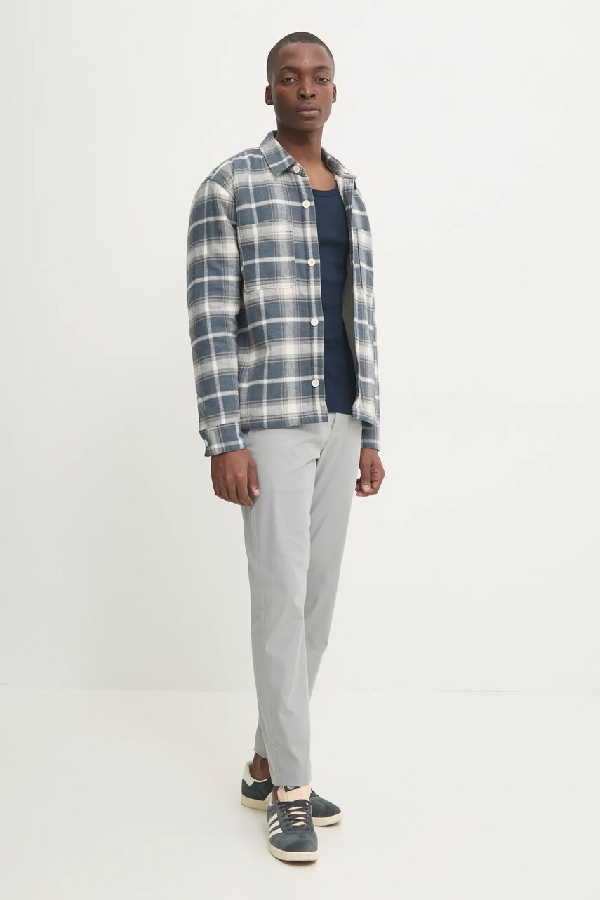 Бавовняний топ Tommy Jeans колір синій DM0DM20336