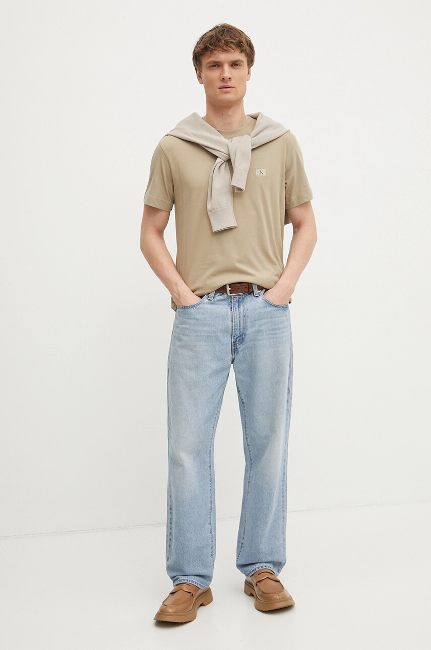 Футболка Calvin Klein Jeans чоловіча колір чорний однотонна J30J327100
