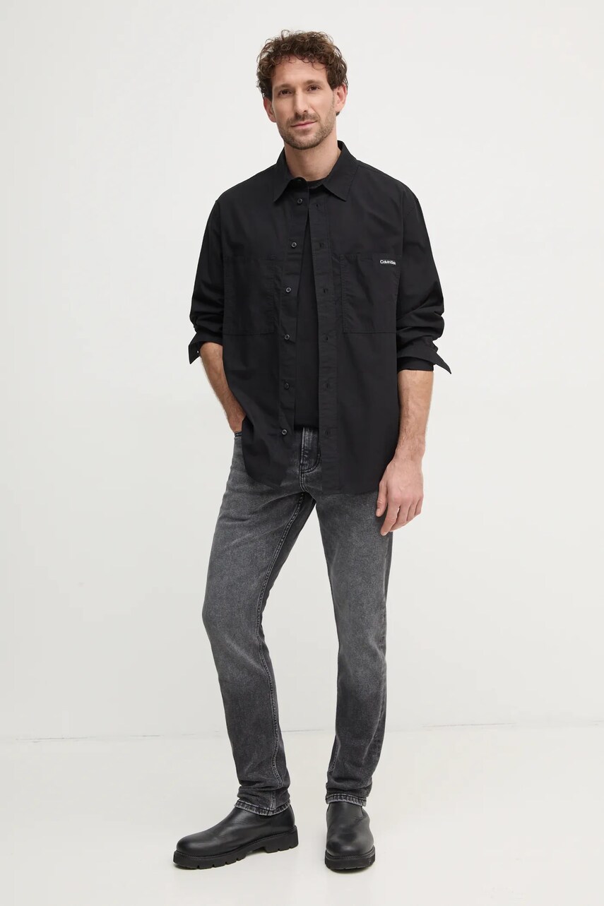 Футболка Calvin Klein Jeans чоловіча колір чорний однотонна J30J327100