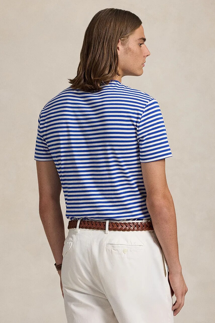 Бавовняна футболка Polo Ralph Lauren чоловіча візерунок 710956828