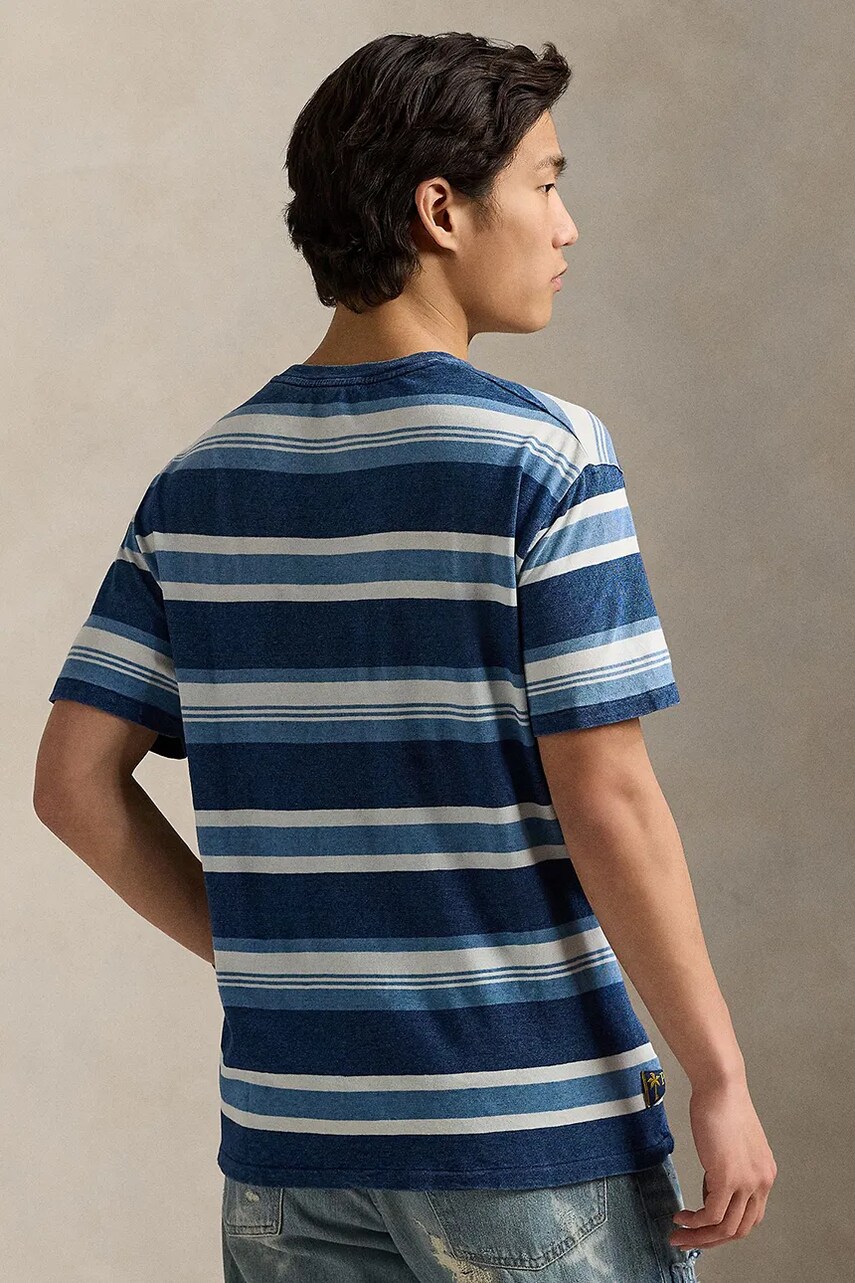 Бавовняна футболка Polo Ralph Lauren чоловіча візерунок 710958234