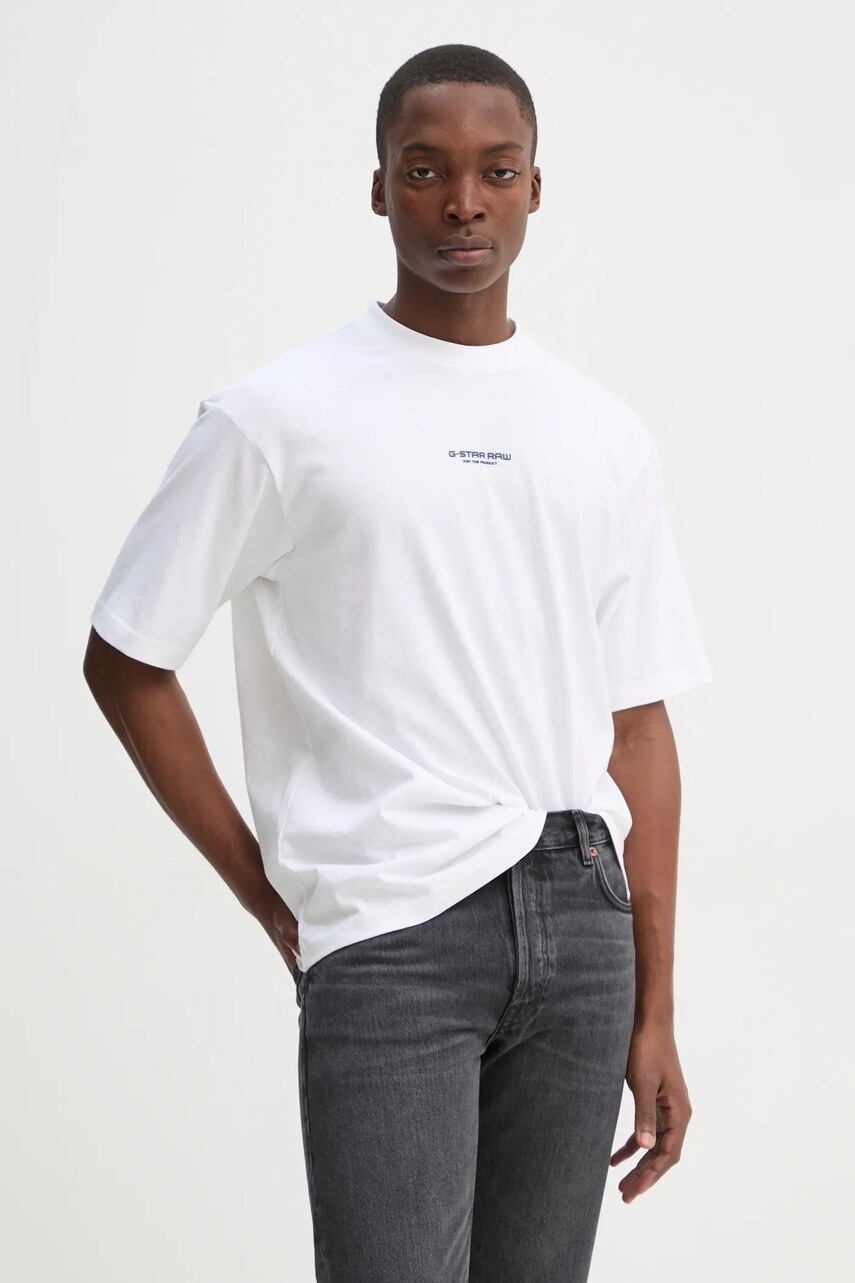 Футболка G-Star Raw чоловіча колір білий з принтом D25154-C336