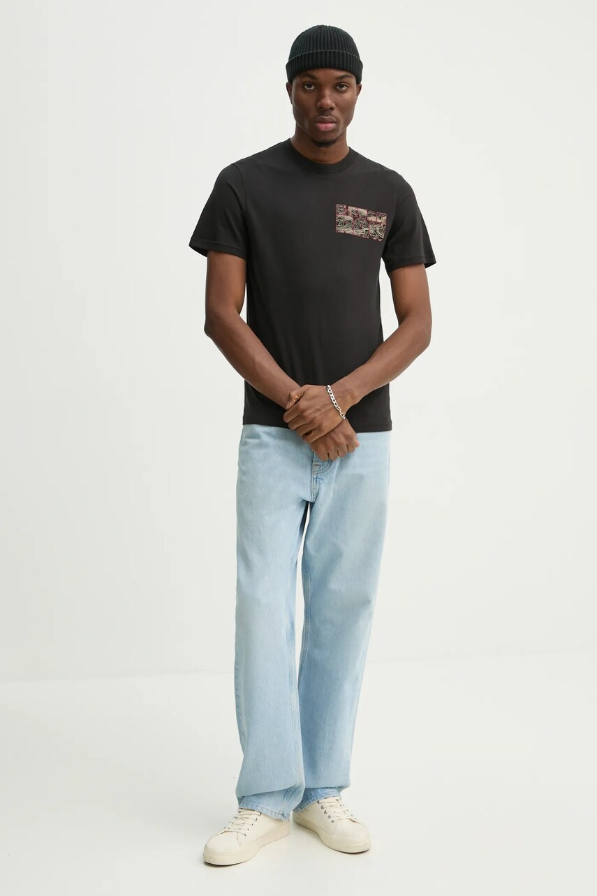 Бавовняна футболка G-Star Raw чоловіча колір чорний з принтом D25146-C506