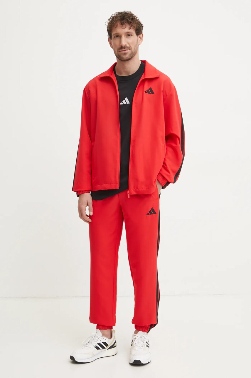 Бавовняна футболка adidas Essentials чоловіча колір чорний візерунок JD1906