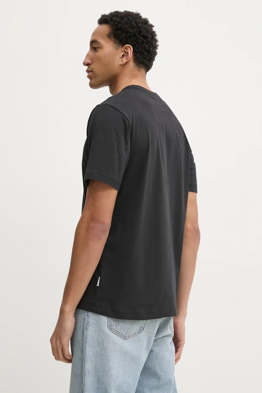 Бавовняна футболка adidas Originals Q12 TS STREET W чоловіча колір чорний з принтом JP2670