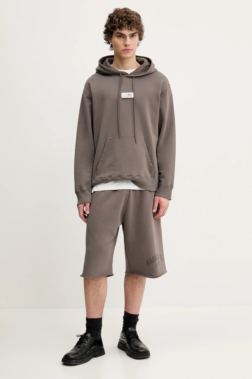 Бавовняна футболка MM6 Maison Margiela чоловіча колір білий з аплікацією SH0GC0033