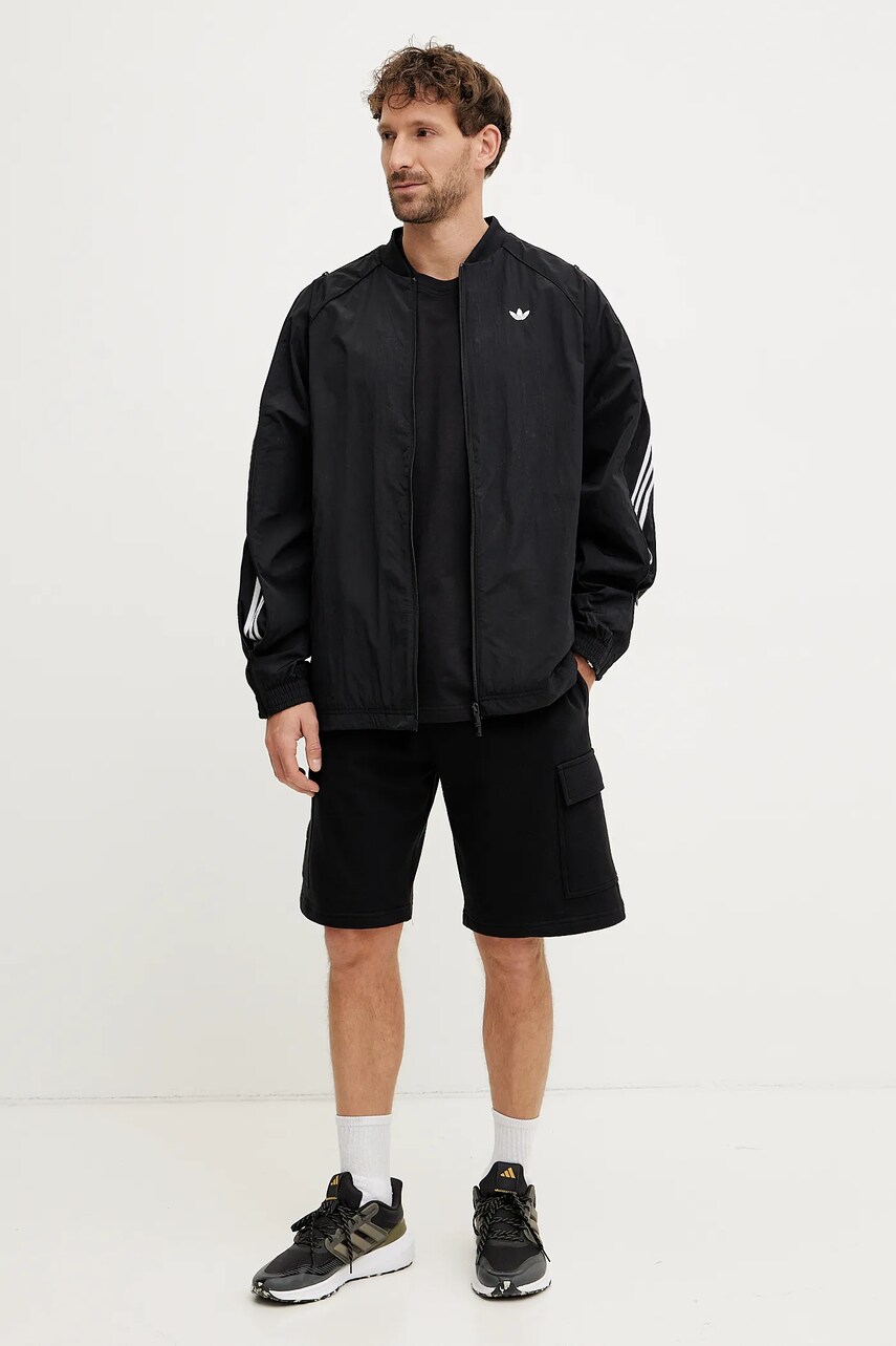 Бавовняна футболка adidas Originals MBN TEE чоловіча колір чорний з принтом JN7032