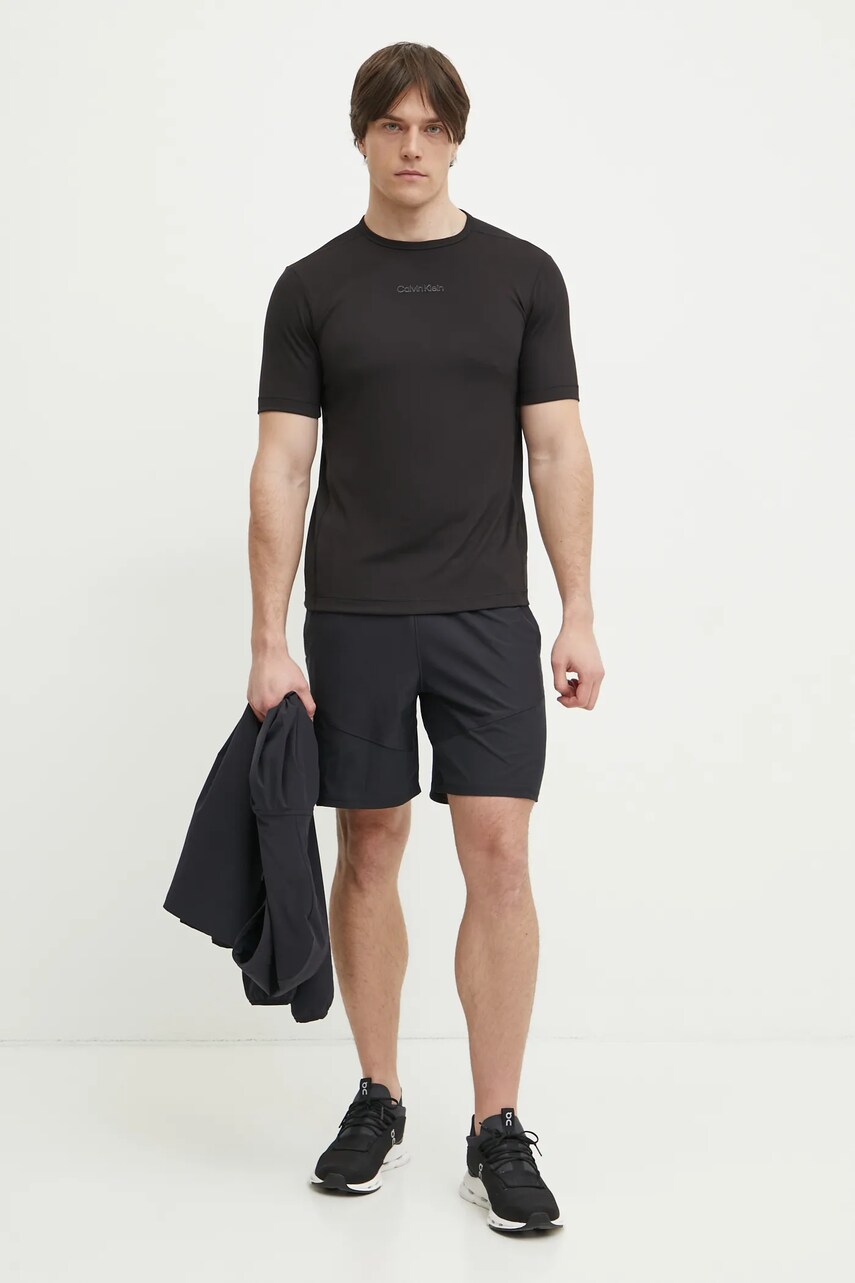Тренувальна футболка Calvin Klein Performance колір чорний однотонний LVGMS5K159