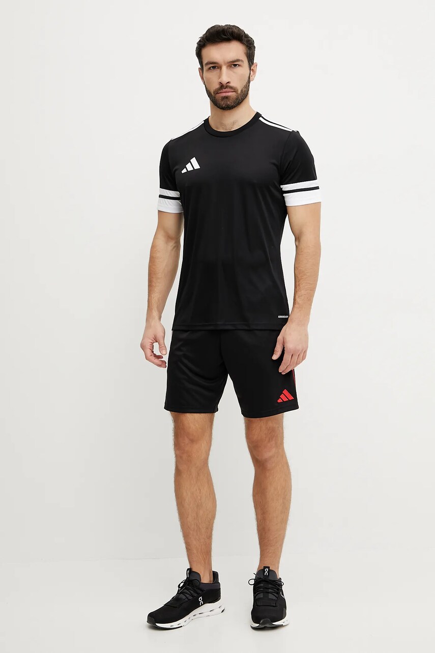 Тренувальна футболка adidas Performance Squad 25 колір чорний з аплікацією JG5832