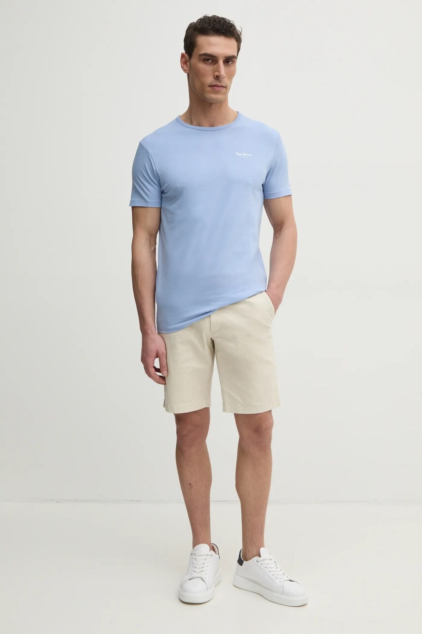Футболка Pepe Jeans ORIGINAL BASIC 3N чоловічий з принтом PM508212
