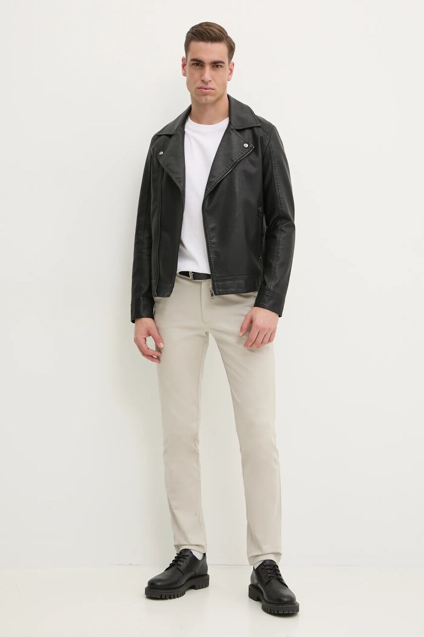 Бавовняна футболка Pepe Jeans CONTRAST CONNOR чоловіча колір білий однотонна PM509933