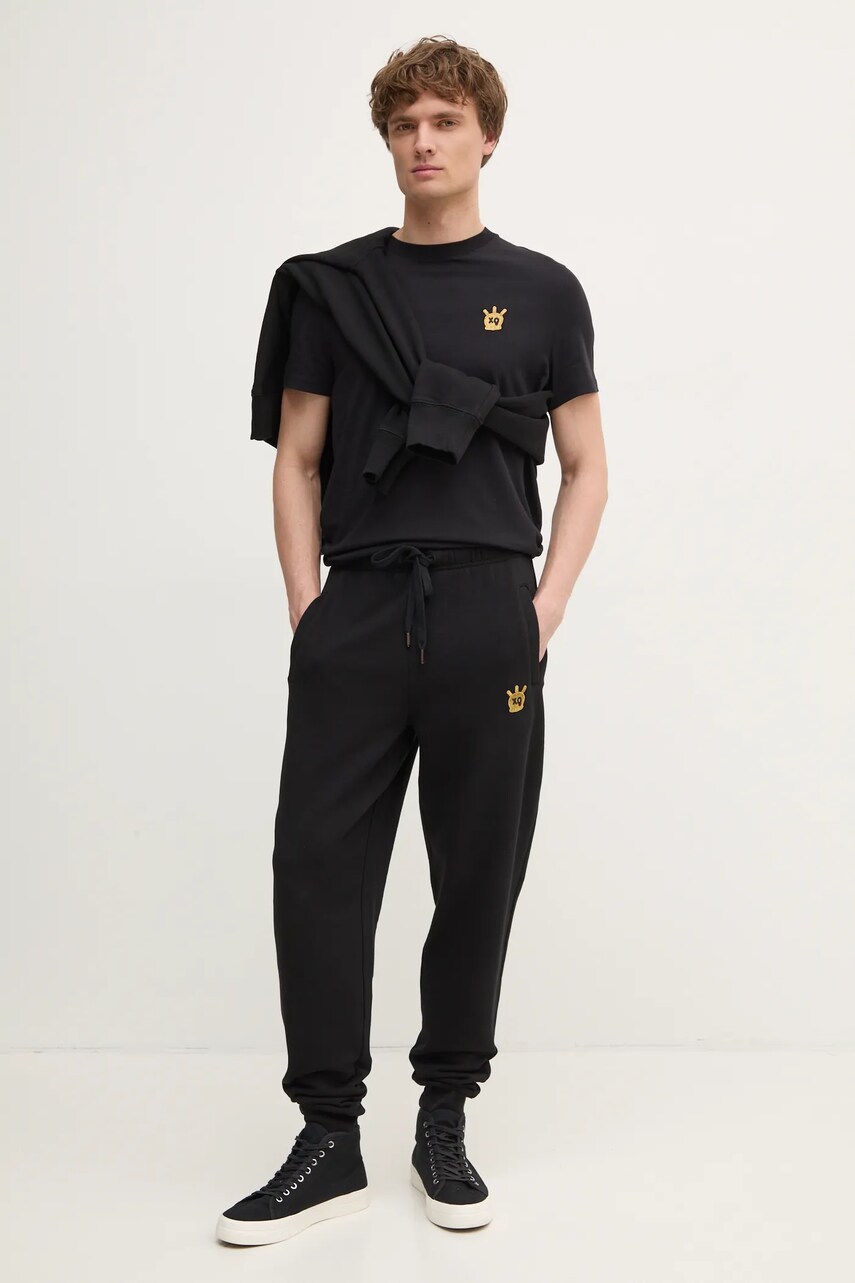 Бавовняна футболка ZADIG&VOLTAIRE чоловіча колір чорний з аплікацією JMTS00669