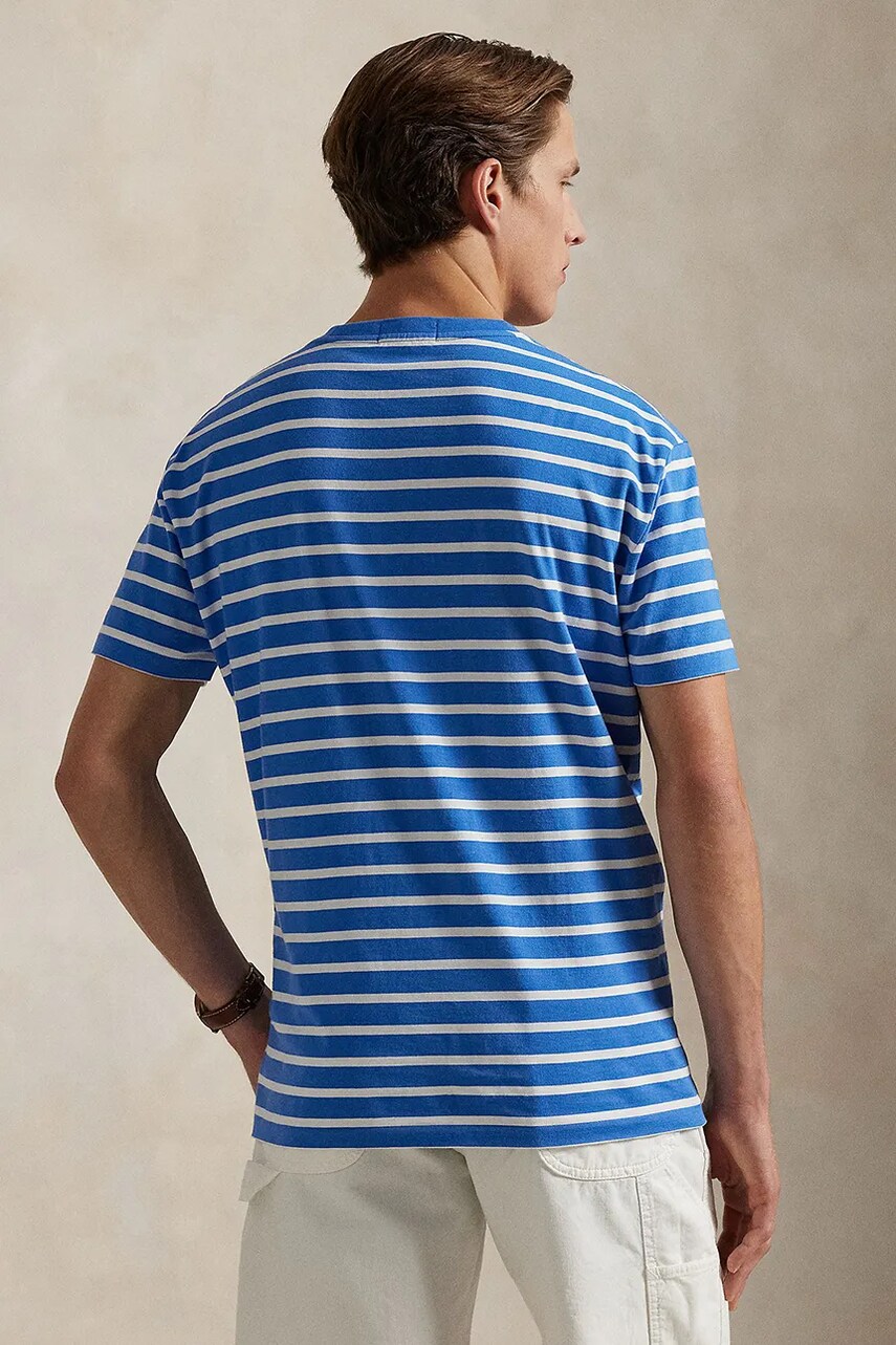 Бавовняна футболка Polo Ralph Lauren чоловіча візерунок 710938134