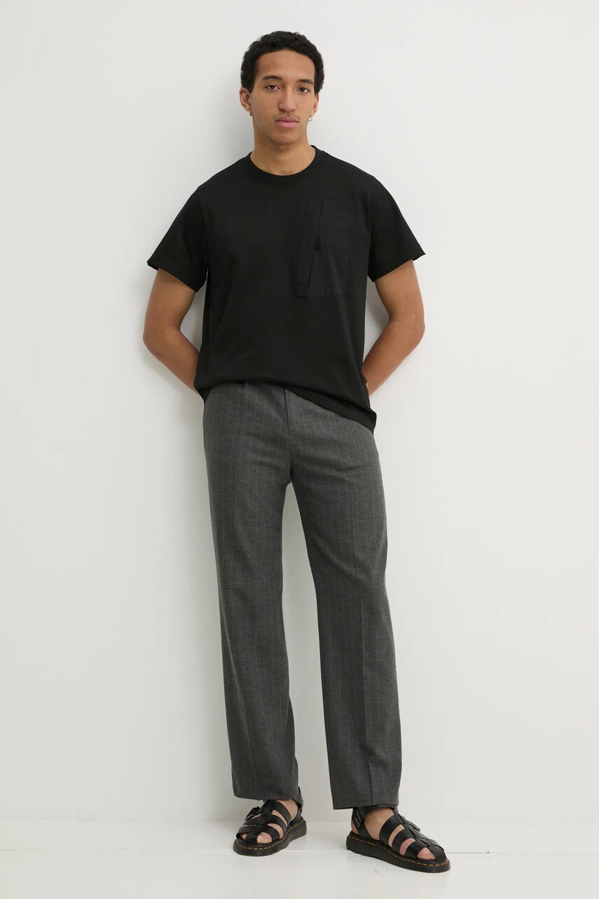 Бавовняна футболка G-Star Raw чоловіча колір чорний однотонна D26545-D959