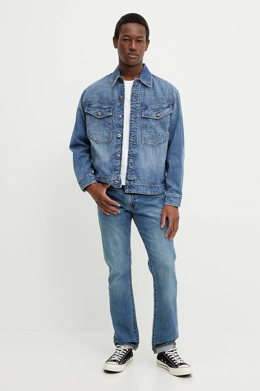 Бавовняна футболка G-Star Raw чоловіча колір білий з принтом D25974-C812