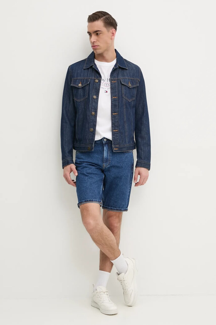 Купити Бавовняна футболка Tommy Hilfiger чоловіча колір білий з принтом MW0MW38621 – головне зображення