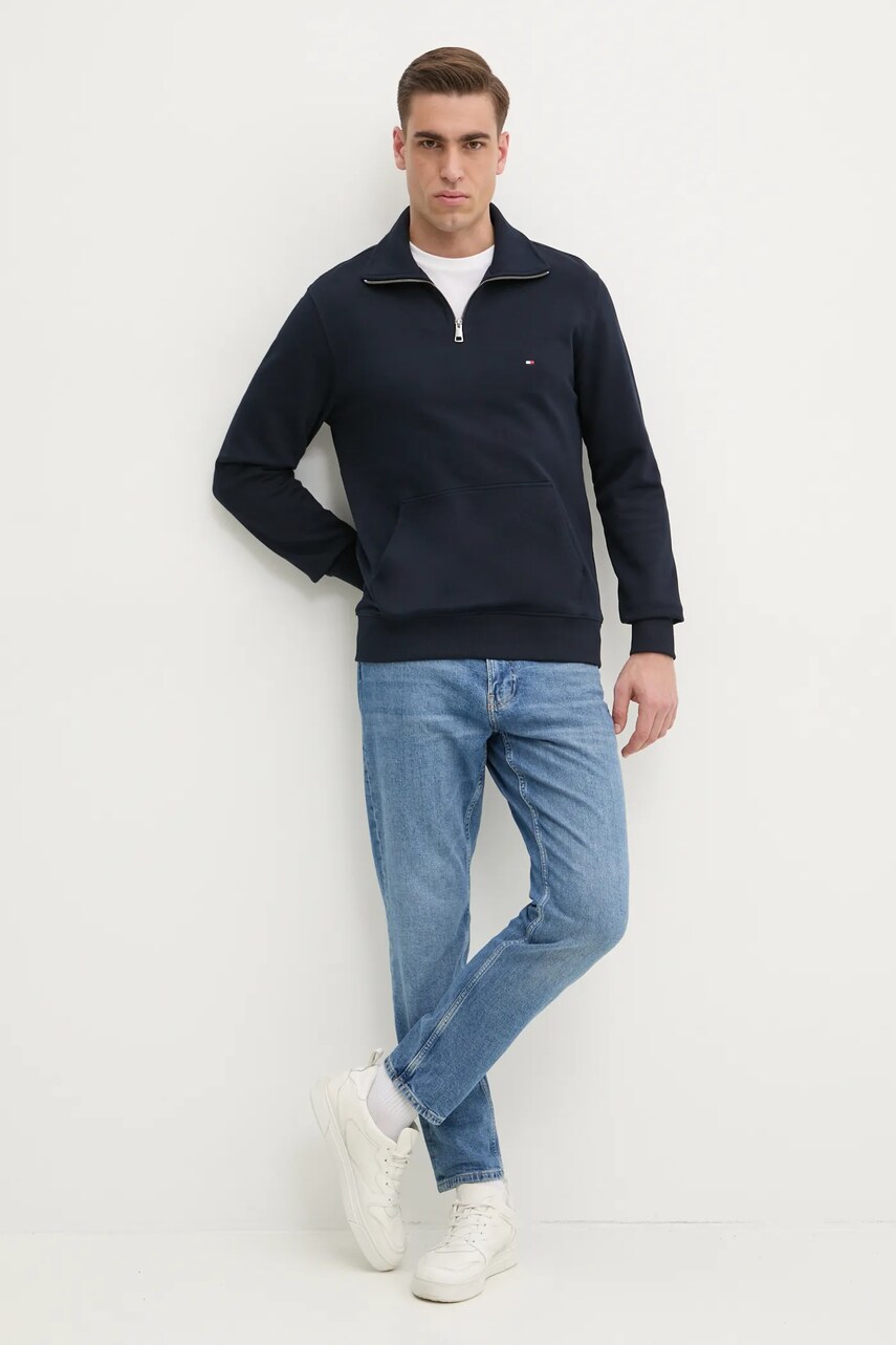 Бавовняна футболка Tommy Hilfiger чоловіча колір білий з принтом MW0MW38622