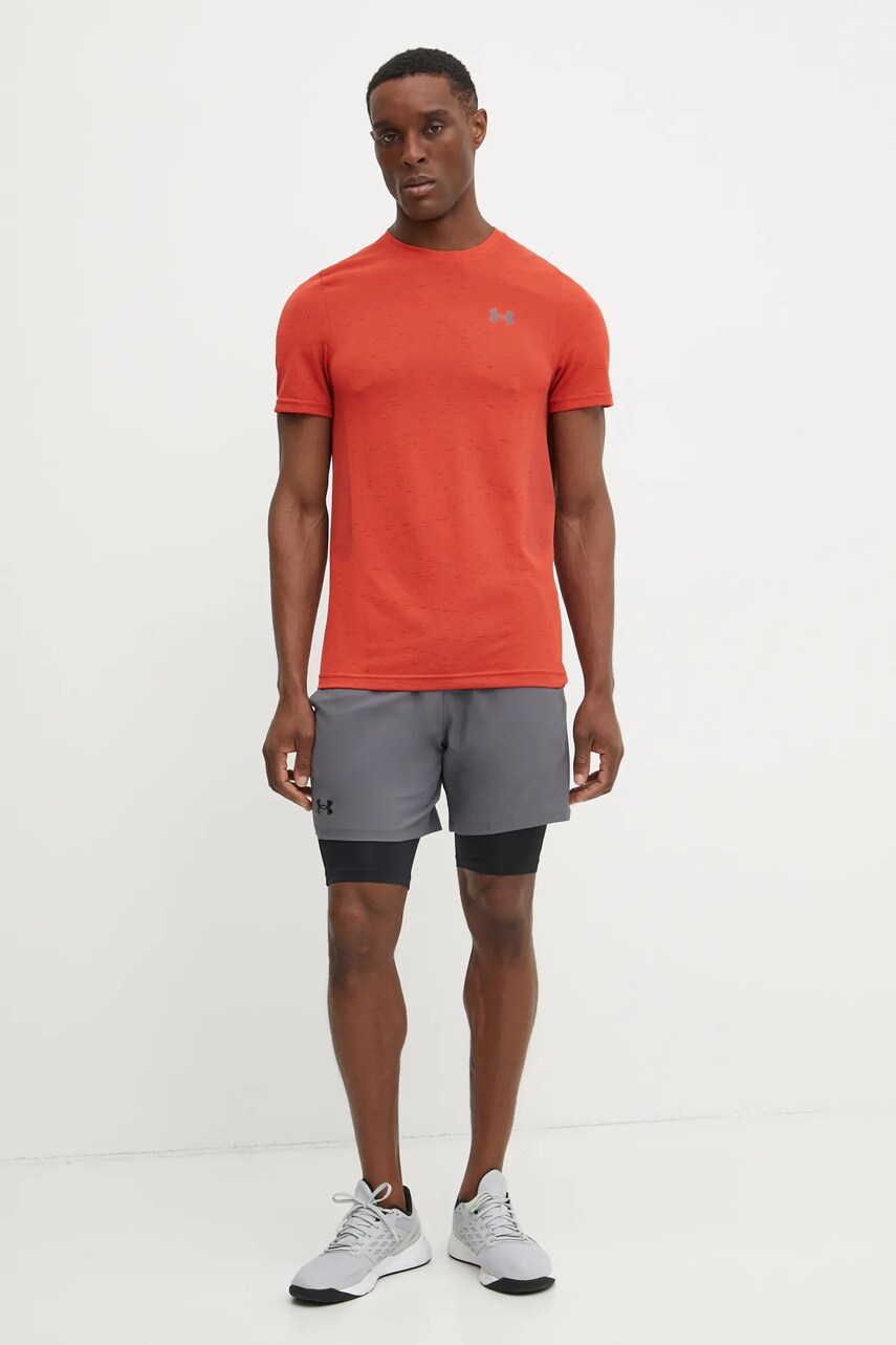 Тренувальна футболка Under Armour Vanish Seamless колір помаранчевий однотонний 1382801