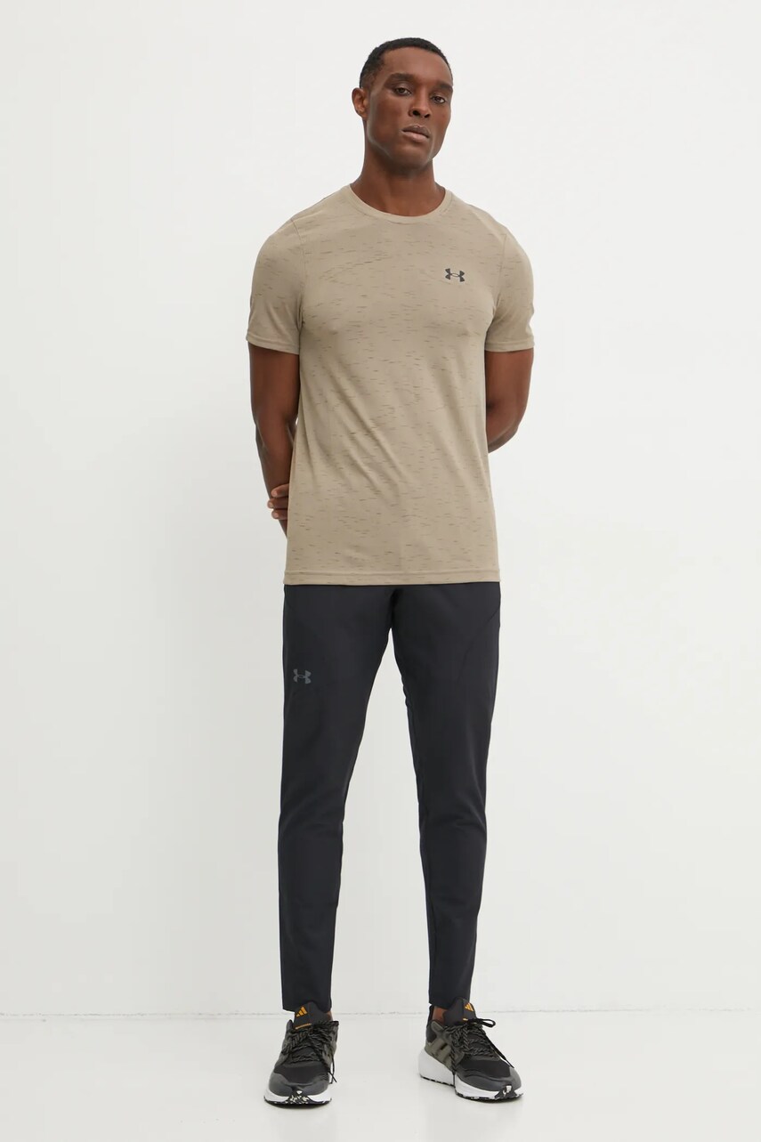 Тренувальна футболка Under Armour Vanish Seamless колір бежевий однотонний 1382801