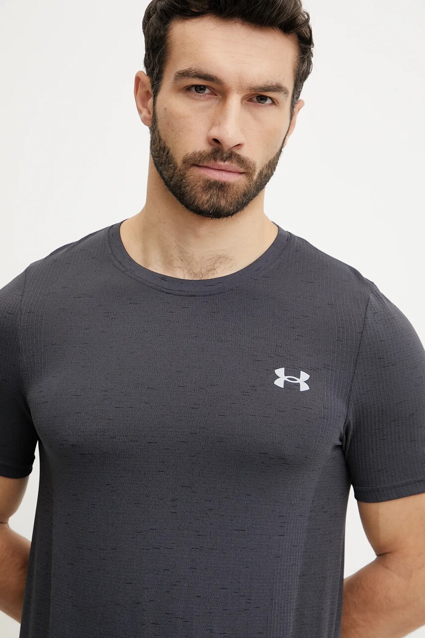 Тренувальна футболка Under Armour Vanish Seamless колір сірий однотонний 1382801