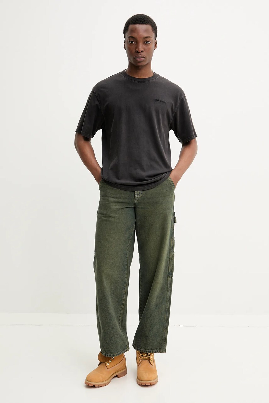 Бавовняна футболка Dickies чоловіча колір сірий однотонна DK0A866BH861
