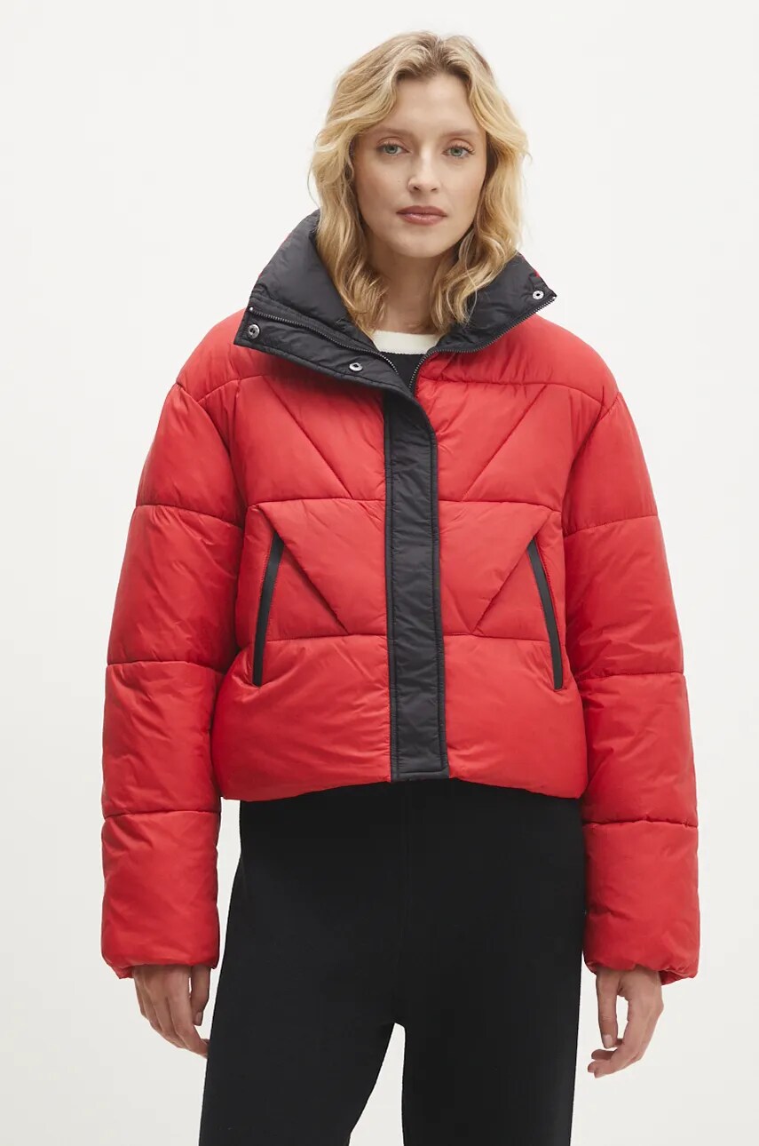 Куртка Answear Lab жіноча колір червоний зимова oversize
