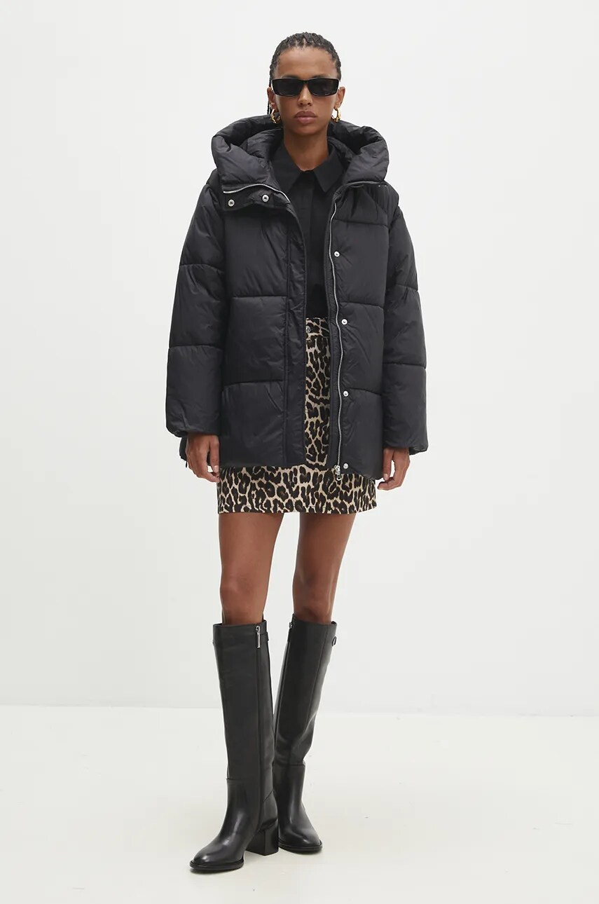 Куртка Answear Lab жіноча колір чорний зимова oversize