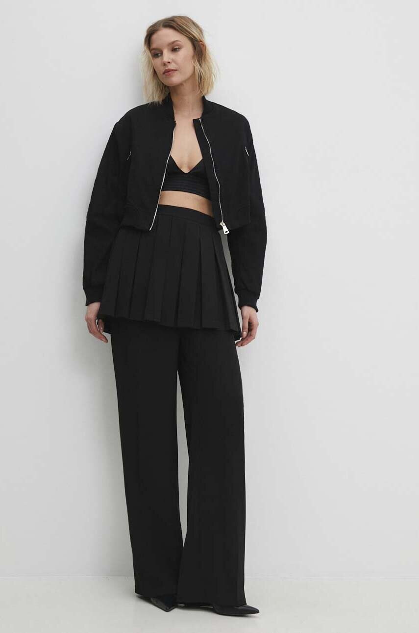 Куртка Answear Lab жіноча колір чорний перехідна oversize