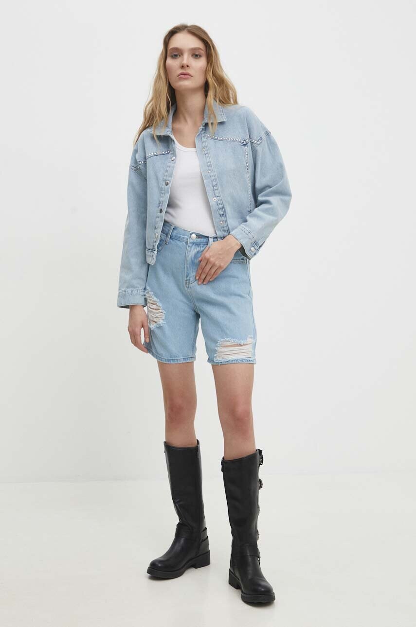 Джинсова куртка Answear Lab жіноча перехідна oversize