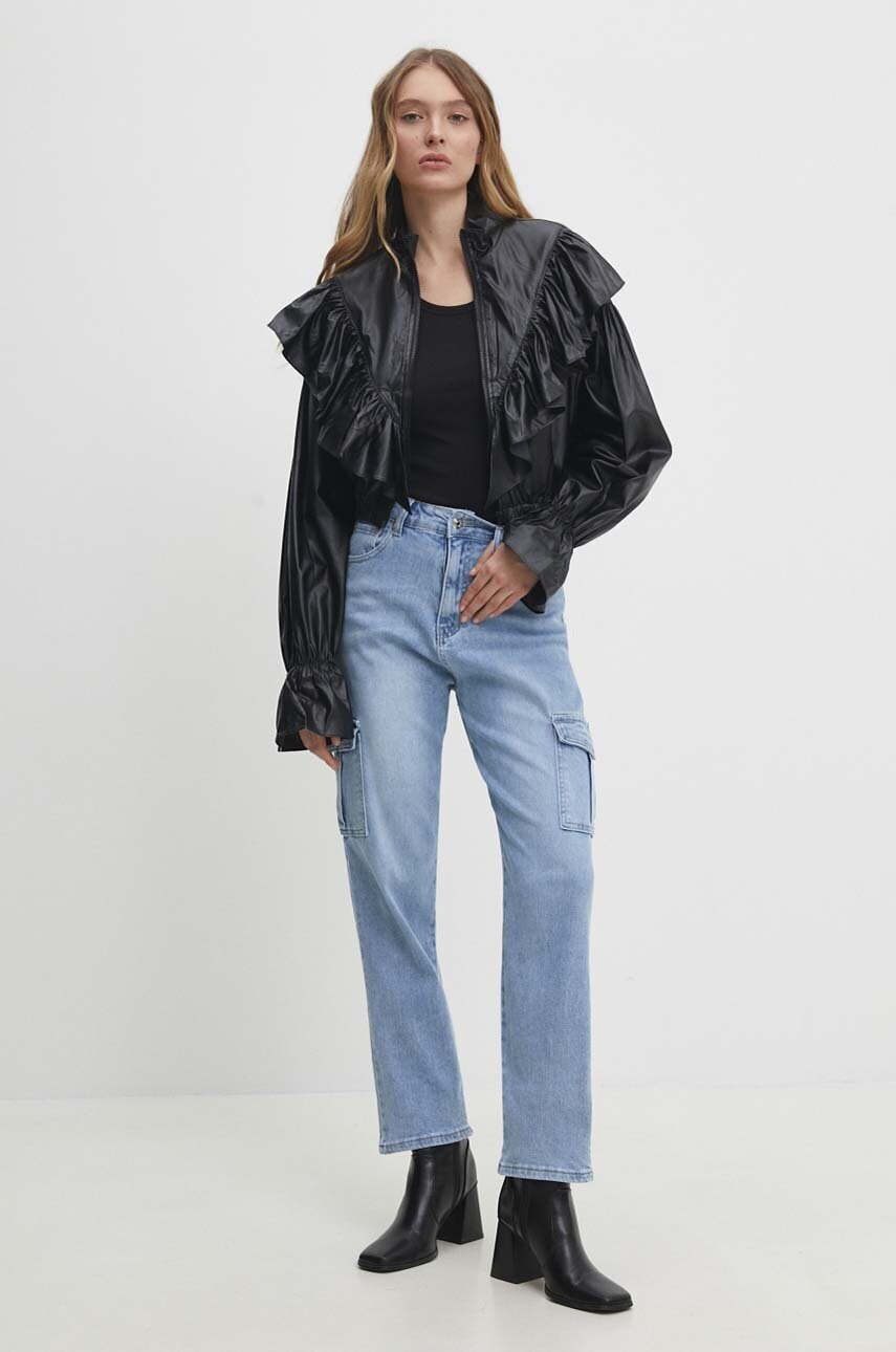 Куртка Answear Lab жіноча колір чорний перехідна oversize