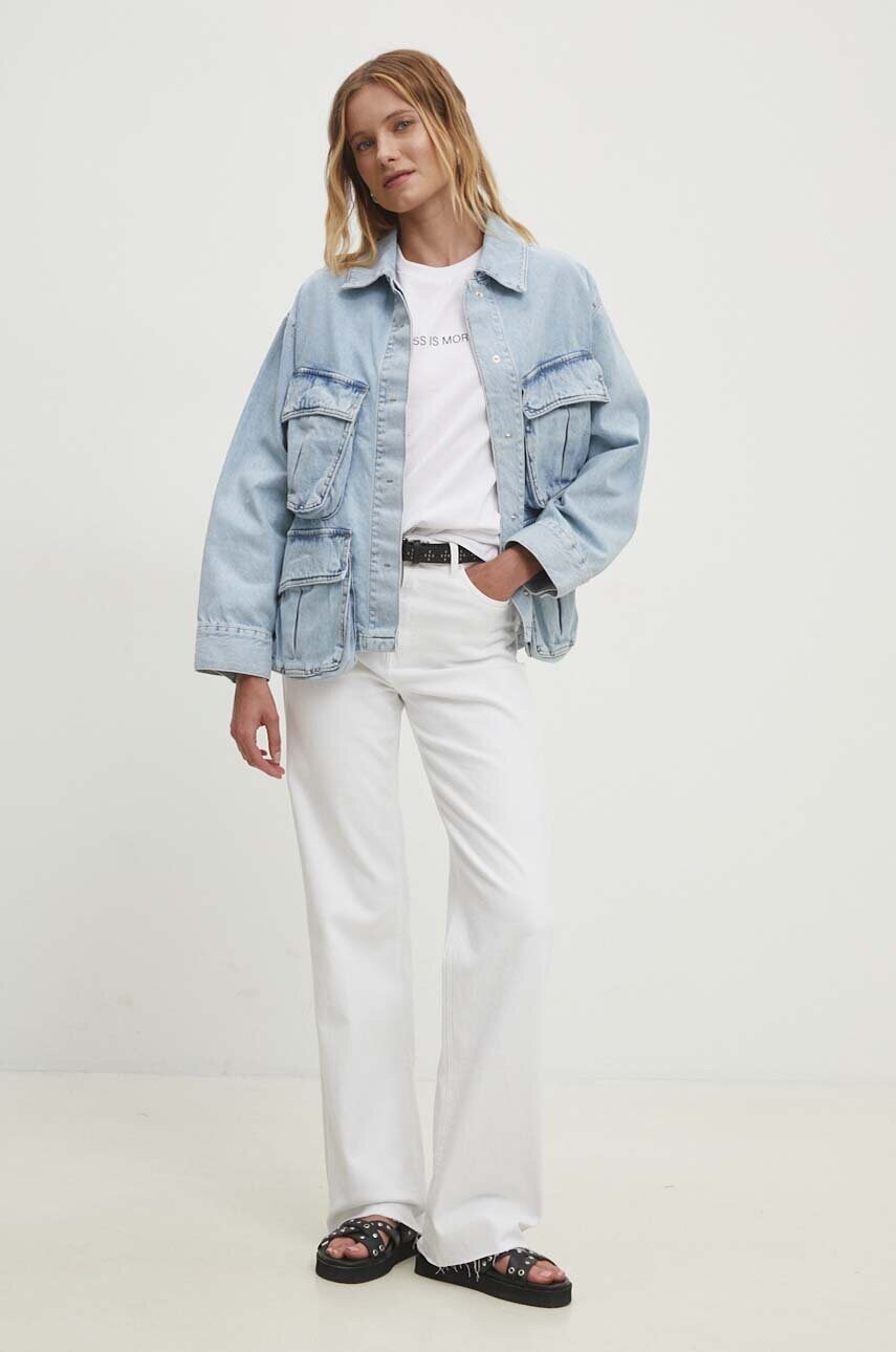 Джинсова куртка Answear Lab жіноча перехідна oversize
