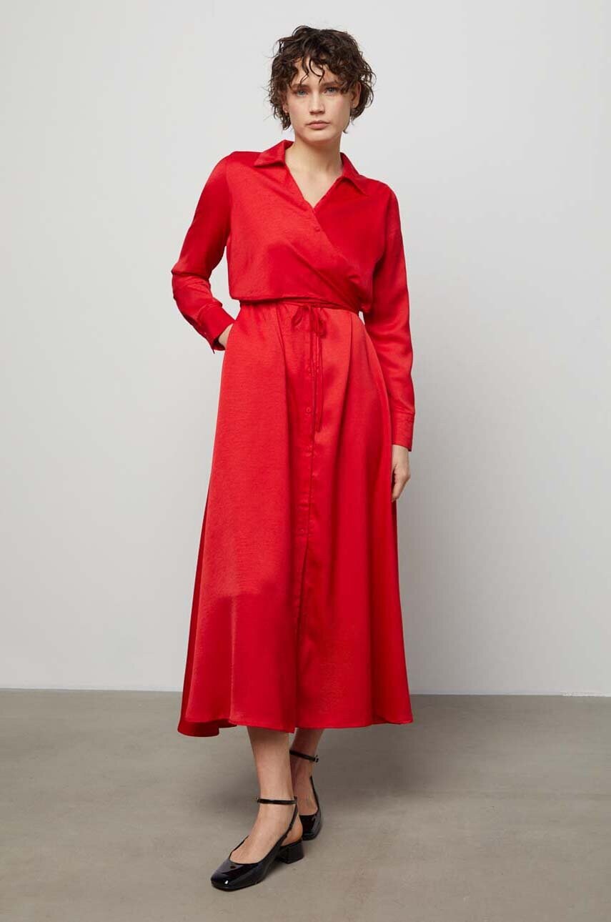 Сукня Answear Lab колір червоний maxi oversize