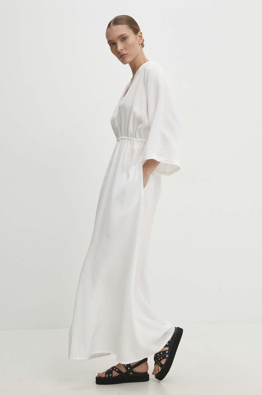 Сукня Answear Lab колір білий maxi oversize