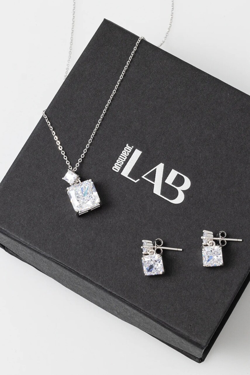 Купити Кольє та сережки зі срібла Answear Lab – головне зображення