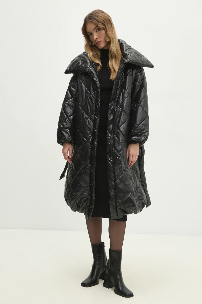 Куртка Answear Lab жіноча колір чорний перехідна oversize